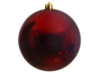 Christmas Ornaments | 14Cm Matte Oxblood Shatterproof Ornament Christmas Decor Christmas Ornaments