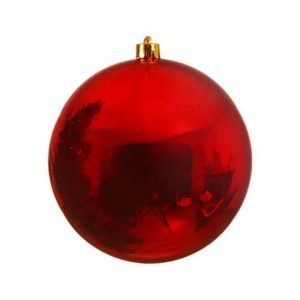 Christmas Shatterproof | Red Shatterproof Christmas Ornaments – 25Cm Diameter Christmas Decor Christmas Ornaments