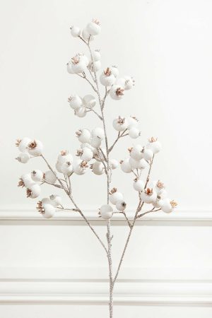 Christmas Sprays | 28" White Berry Spray Christmas Decor Christmas Sprays