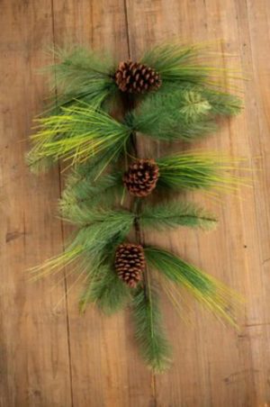 Christmas Teardrops | 28" Mixed Pine Teardrop With Cones Christmas Greenery Christmas Teardrops