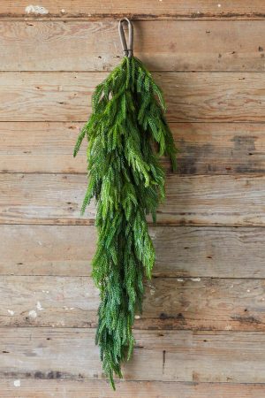 Christmas Teardrops | 36" Real Touch Norfolk Pine Teardrop Christmas Greenery Christmas Teardrops