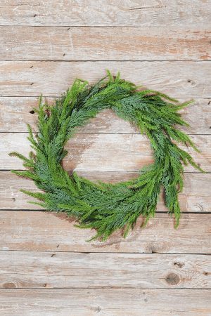 Christmas Wreaths | 30" Natural Touch Cedar Wreath Christmas Greenery Christmas Wreaths