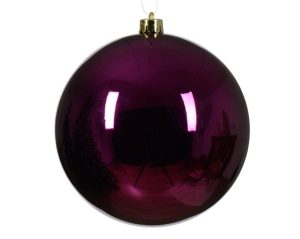 Christmas Ornaments | 14Cm Violet Shatterproof Ornament Christmas Decor Christmas Ornaments